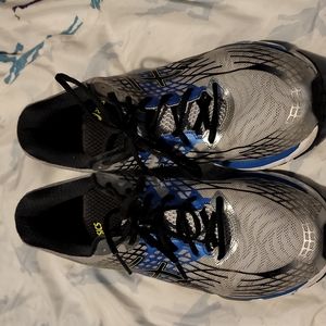 Mens Asics Gel Nimbus 17 Men's Running Shoes Royal Blue Black Size 11